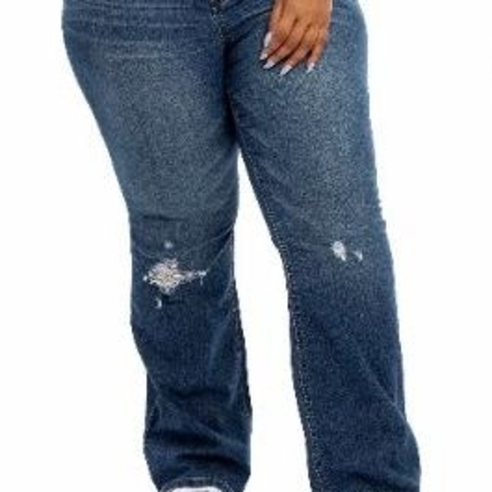 A3 Design Women's Dark Blue Boot Cut Jeans
